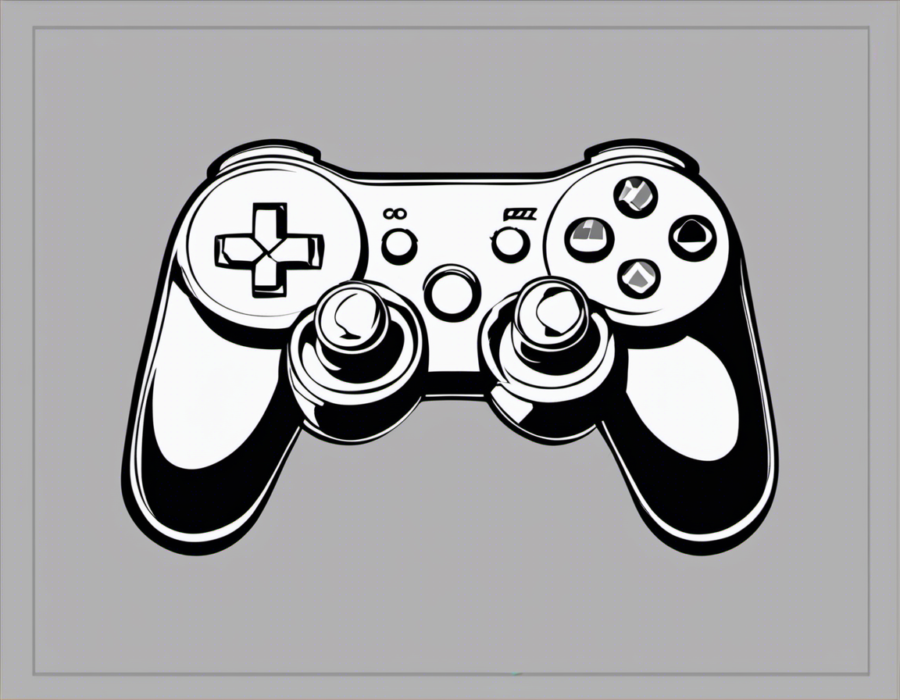 Controle de videogame branco